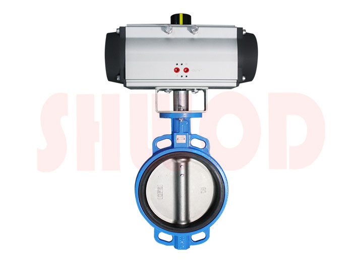 气动对夹蝶阀（铸铁）